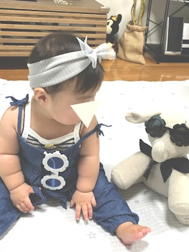 「アイテム（キャミソール）」を使った、pipiさん（キッズ・70cm）の夏コーディネート