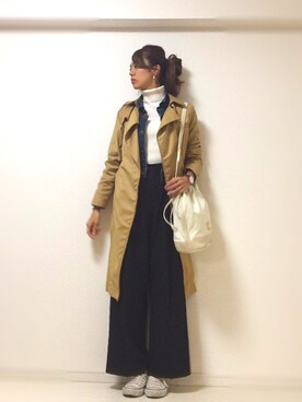 「モスキーノ」｜mii☺︎さん（レディース・162cm）の冬コーディネート