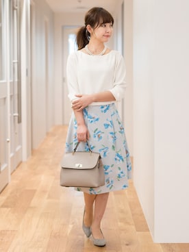 「おでかけ」｜「アイテム（パンプス）」を使った、NBB STAFF 08さん（レディース・158cm）の冬コーディネート