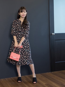 「NATURAL BEAUTY BASIC（ナチュラルビューティーベーシック）のアイテム（シャツワンピース）」を使った、NBB STAFF 08さん（レディース・158cm）の春コーディネート