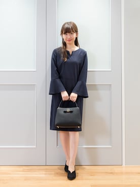 「アイテム（ブーティ）」を使った、NBB STAFF 08さん（レディース・158cm）の秋コーディネート