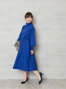 「ニットアップ」｜NBB STAFF 08さん（レディース・158cm）の冬コーディネート