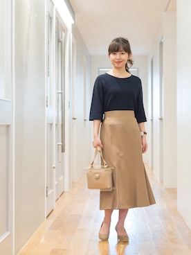 NBB STAFF 08さん（レディース・158cm）の冬コーディネート