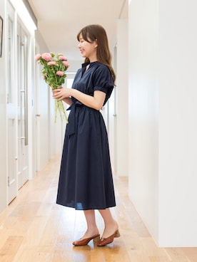 「NBB」｜「アイテム（ワンピース/ドレス）」を使った、NBB STAFF 08さん（レディース・158cm）の夏コーディネート