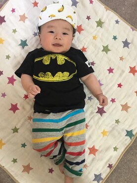 「babygap」｜「アイテム（キャップ）」を使った、ao53さん（キッズ・70cm）の春コーディネート