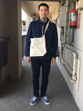 「お買い物」｜「アイテム（ジャケット/アウター）」を使った、TMTMさん（メンズ・169cm）の春コーディネート