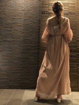 「Chico（チコ）のアイテム（シャツワンピース）」を使った、shiroさん（レディース・158cm）の夏コーディネート