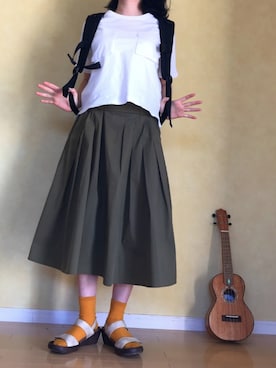 「ウクレレ」｜Booさん（レディース・156cm）の春コーディネート