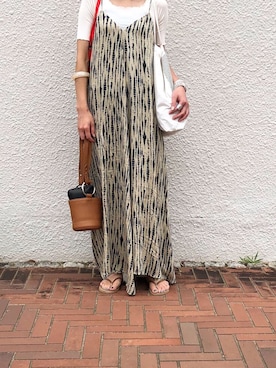「ISABEL MARANT（イザベルマラン）のアイテム（バッグ）」を使った、riicaaさん（レディース・160cm）の夏コーディネート