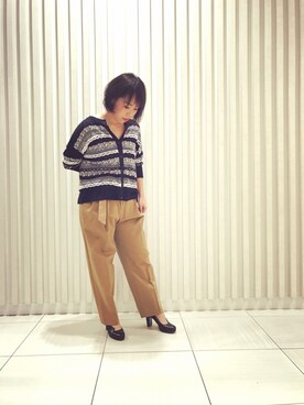 「Yasutoshi Ezumi（ヤストシエズミ）のアイテム」を使った、クロマメさん（レディース・161cm）の冬コーディネート