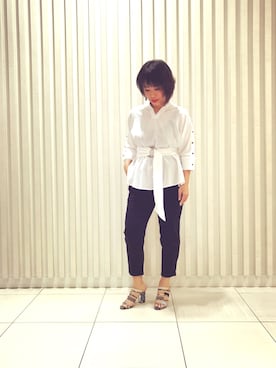 「Yasutoshi Ezumi（ヤストシエズミ）のアイテム」を使った、クロマメさん（レディース・161cm）の冬コーディネート