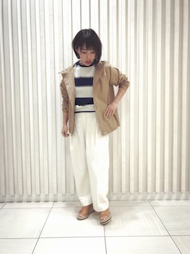 「RAW FUDGE（ローファッジ）のアイテム（ジャケット/アウター）」を使った、クロマメさん（レディース・161cm）の春コーディネート