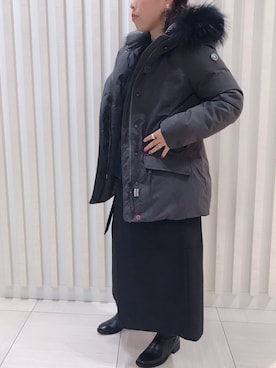 「ANNE MARIE CHAGNON（アンマリーシャニョン）のアイテム」を使った、クロマメさん（レディース・161cm）の冬コーディネート
