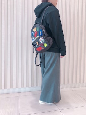 「OURET（オーレット）のアイテム」を使った、クロマメさん（レディース・161cm）の春コーディネート