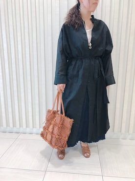 「ANNE MARIE CHAGNON（アンマリーシャニョン）のアイテム」を使った、クロマメさん（レディース・161cm）の春コーディネート