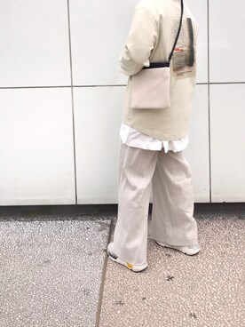 B'2nd 札幌｜クロマメ使用「DROIT BELLO（DROIT BELLO（ドロイトベロ）バイオリネンストレッチパンツ）」的時尚穿搭