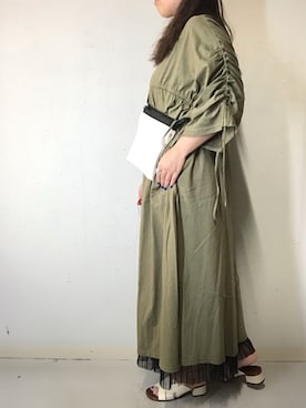 「CHIE MIHARA（チエミハラ）のアイテム」を使った、クロマメさん（レディース・161cm）の夏コーディネート