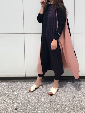 「CHIE MIHARA（チエミハラ）のアイテム」を使った、クロマメさん（レディース・161cm）の夏コーディネート