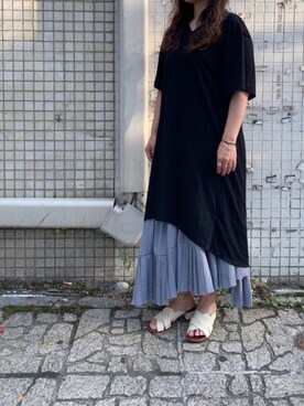 「CHIE MIHARA（チエミハラ）のアイテム」を使った、クロマメさん（レディース・161cm）の秋コーディネート