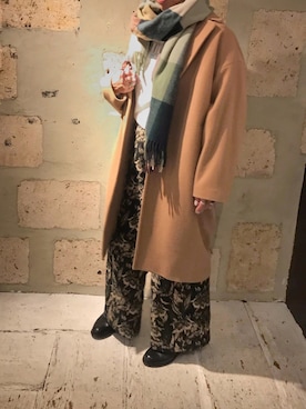 「HOLZWEILER（ホルツワイラー）のアイテム」を使った、クロマメさん（レディース・161cm）の秋コーディネート