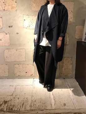 「RE LEAN（レリーン）のアイテム」を使った、クロマメさん（レディース・161cm）の冬コーディネート