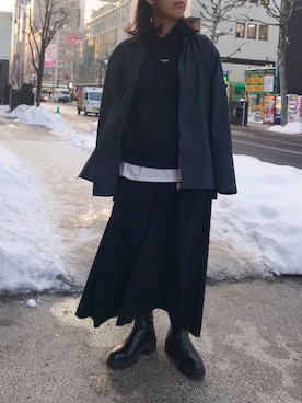 クロマメさん（レディース・161cm）の冬コーディネート