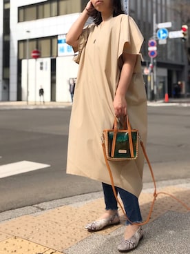 「FEMMENT（ファモン）のアイテム」を使った、クロマメさん（レディース・161cm）の春コーディネート