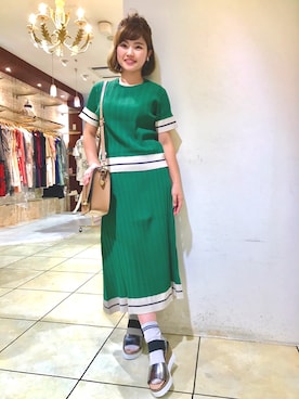 「COCO DEAL（ココディール）のアイテム」を使った、☆TIE☺︎さん（レディース・152cm）の夏コーディネート