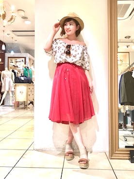 「COCO DEAL（ココディール）のアイテム」を使った、☆TIE☺︎さん（レディース・152cm）の夏コーディネート