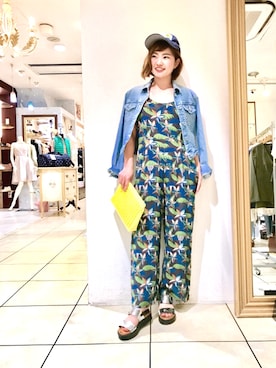 「COCO DEAL（ココディール）のアイテム（ジャケット/アウター）」を使った、☆TIE☺︎さん（レディース・152cm）の夏コーディネート