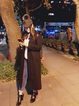 「amai（-）のアイテム」を使った、菊ㄦさん（レディース・158cm）の冬コーディネート