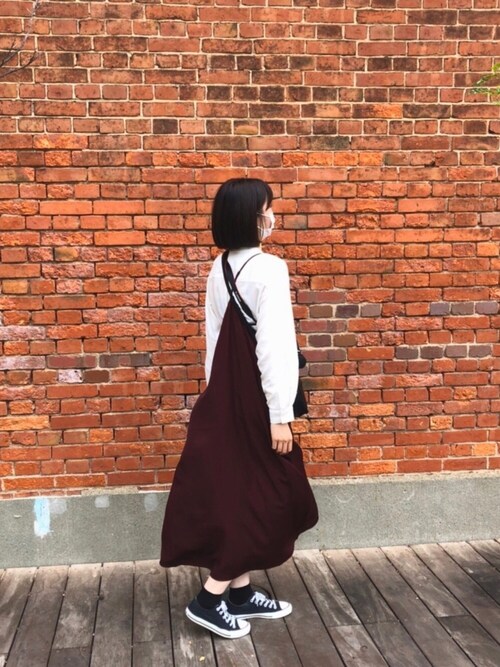 P Uniqloのサロペット オーバーオールを使ったコーディネート Wear