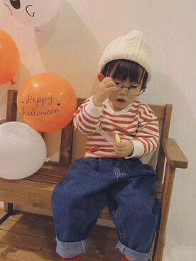 「ウォーリーコーデ」｜aoiさん（キッズ・80cm）の秋コーディネート