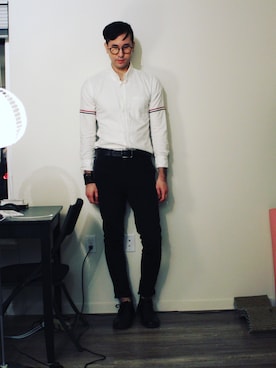 「MENS」｜tinbearさん（メンズ・188cm）の冬コーディネート