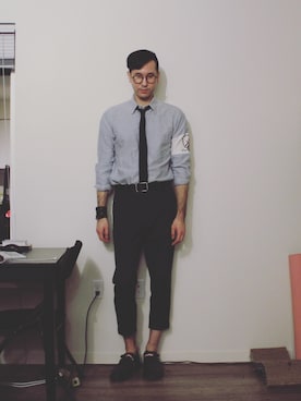 「MENS」｜tinbearさん（メンズ・188cm）の冬コーディネート
