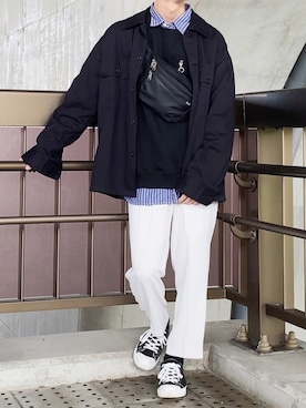 「NAUGHTIAM（ノーティアム）のアイテム」を使った、Ryoさん（メンズ・170cm）の春コーディネート