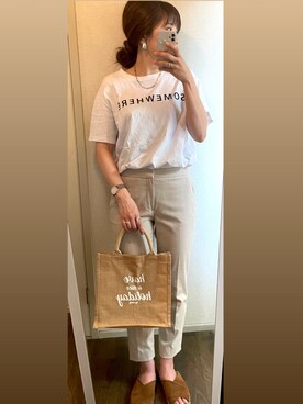 「MARC JACOBS（マークジェイコブス）のアイテム（腕時計）」を使った、𝒴𝓊𝓊...さん（レディース・163cm・30代）の春コーディネート
