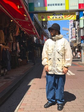 「and wander（アンドワンダー）のアイテム（ブルゾン）」を使った、Turkeyさん（メンズ・173cm）の春コーディネート
