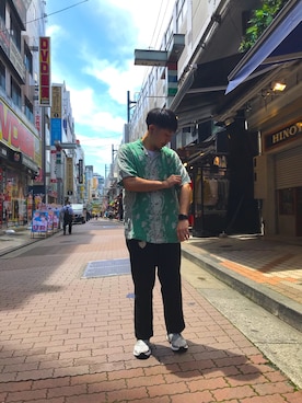 「BEAVER上野」｜Turkeyさん（メンズ・173cm）の夏コーディネート