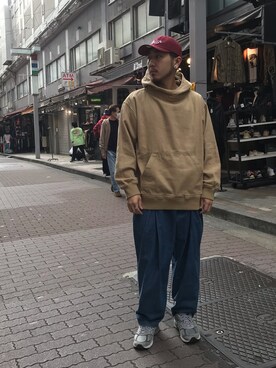「MANASTASH（マナスタッシュ）のアイテム（ブルゾン）」を使った、Turkeyさん（メンズ・173cm）の秋コーディネート