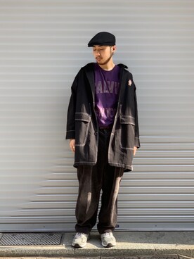 「BEAVER上野」｜「アイテム（カバーオール）」を使った、Turkeyさん（メンズ・173cm）の冬コーディネート