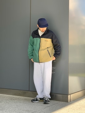「MANASTASH（マナスタッシュ）のアイテム（ブルゾン）」を使った、Turkeyさん（メンズ・173cm）の冬コーディネート