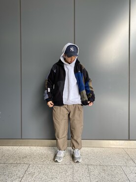 「MANASTASH（マナスタッシュ）のアイテム（ジャケット/アウター）」を使った、Turkeyさん（メンズ・173cm）の冬コーディネート