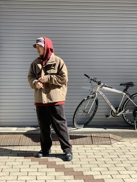 「WILD THINGS（ワイルドシングス）のアイテム（ブルゾン）」を使った、Turkeyさん（メンズ・173cm）の冬コーディネート