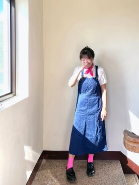 「通勤穿搭」｜「アイテム（ワンピース/ドレス）」を使った、Naoさん（レディース・160cm）の夏コーディネート