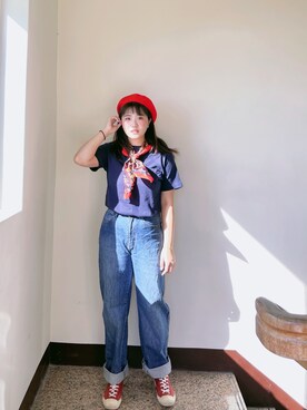 「通勤穿搭」｜「アイテム（その他シューズ）」を使った、Naoさん（レディース・160cm）の夏コーディネート