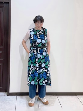 「通勤穿搭」｜「アイテム（ワンピース/ドレス）」を使った、Naoさん（レディース・160cm）の夏コーディネート