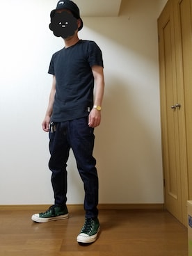 「チャックテイラー」｜「アイテム（アナログ腕時計）」を使った、ナンさん（メンズ・168cm）の夏コーディネート