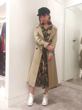 花柄プリーツワンピースを使ったコーディネート一覧 Wear