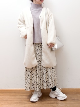 「GLOBAL WORK（グローバルワーク）のアイテム（その他アウター）」を使った、S A O R I【GLOBALWORK】さん（レディース・156cm）の冬コーディネート